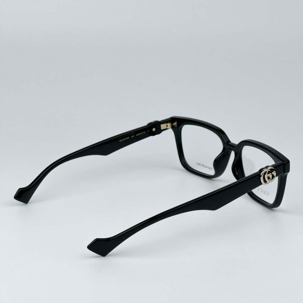 Gucci GG1537OK 001 BRAND NEW Eyeglasses Black Square Women - Picture 6 of 11